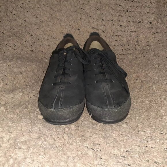 ROOTS CANADA-Black Nubuck Lace-Up Trail Sneakers-Sz 10-Excellent - Picture 3 of 7